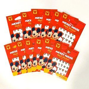 Christmas Mickey Minnie Mouse Nail Stickers Decals Disney Finger Decor 12 Sheets
